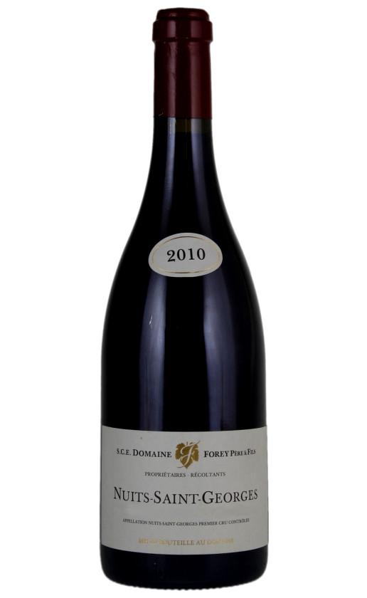 Wine Domaine Forey Pere Et Fils Nuits Saint Georges 2010