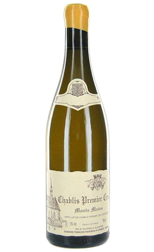 Wine Domaine Francois Chablis Monts Mains Premier Cru 2002