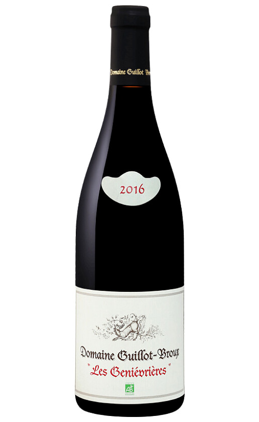 Wine Domaine Guillot Broux Les Genievrieres Bourgogne 2016