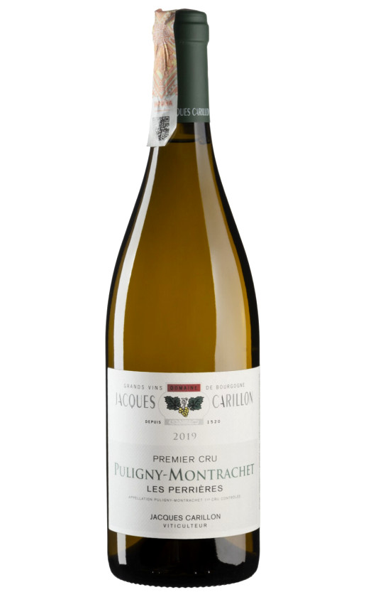 Вино Domaine Jacques Carillon Puligny-Montrachet Premier Cru Les Perrieres 2019