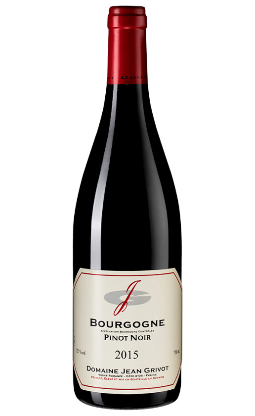 Вино Domaine Jean Grivot Bourgogne Pinot Noir 2015
