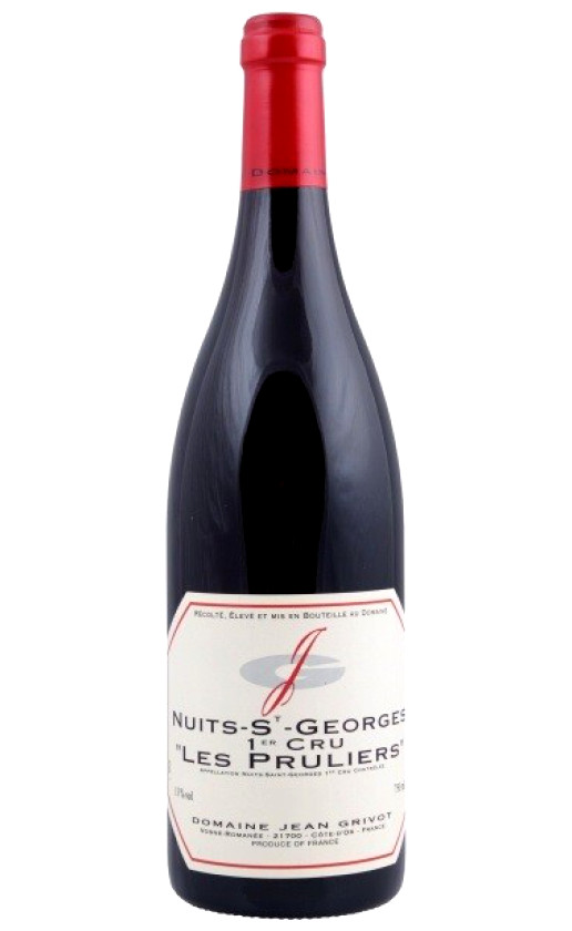 Wine Domaine Jean Grivot Nuits St Georges 1Er Cru Les Pruliers 2016