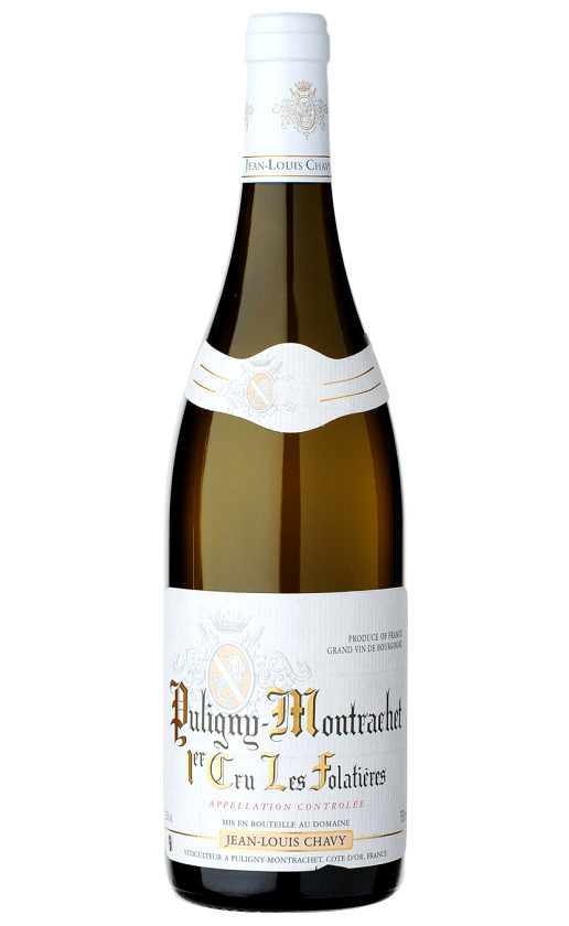 Вино Domaine Jean-Louis Chavy Puligny-Montrachet 1er Cru Les Folatieres 2018