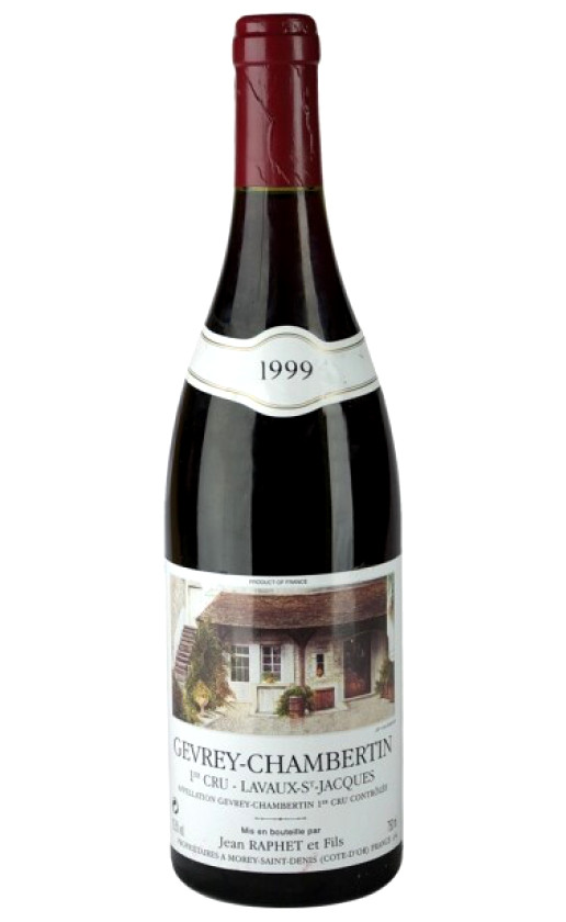 Wine Domaine Jean Raphet Et Fils Gevrey Chambertin Premier Cru Lavaux St Jacques 1999
