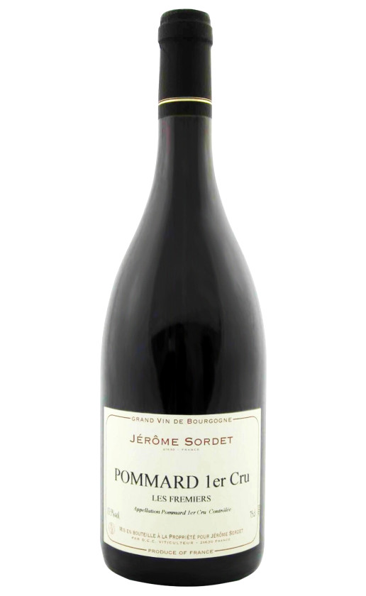 Вино Domaine Jerome Sordet Pommard 1-er Cru Les Fremiers 2013
