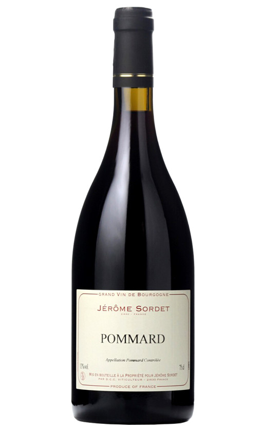 Wine Domaine Jerome Sordet Pommard 2014