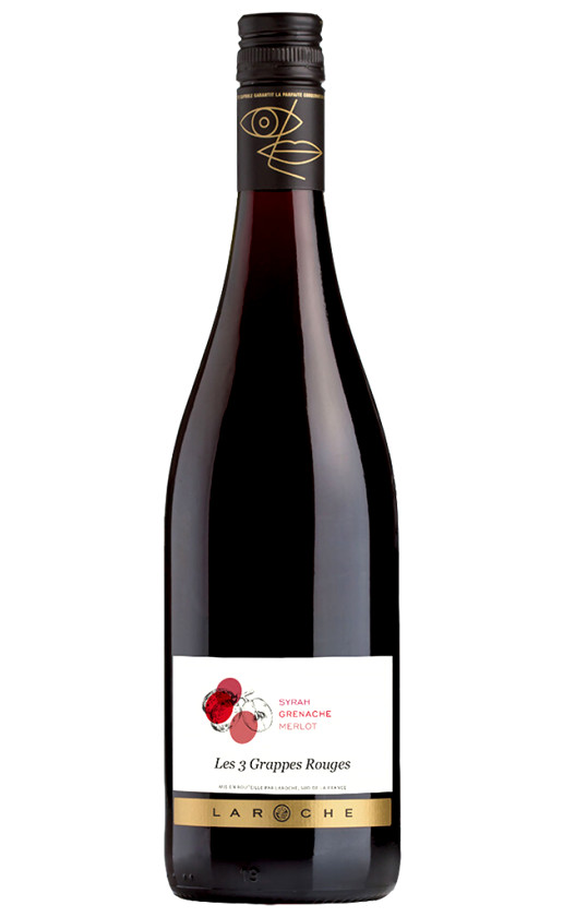 Wine Domaine Laroche 3 Grappes Rouges De La Chevaliere 2015