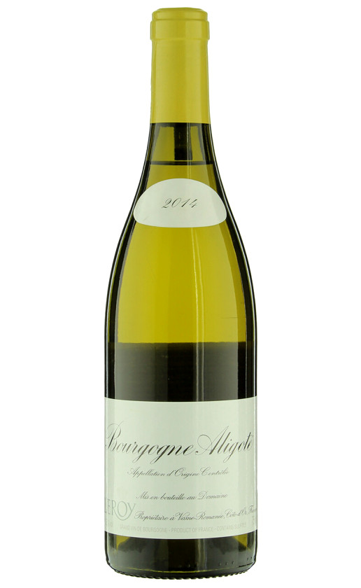 Вино Domaine Leroy Bourgogne Aligote 2014