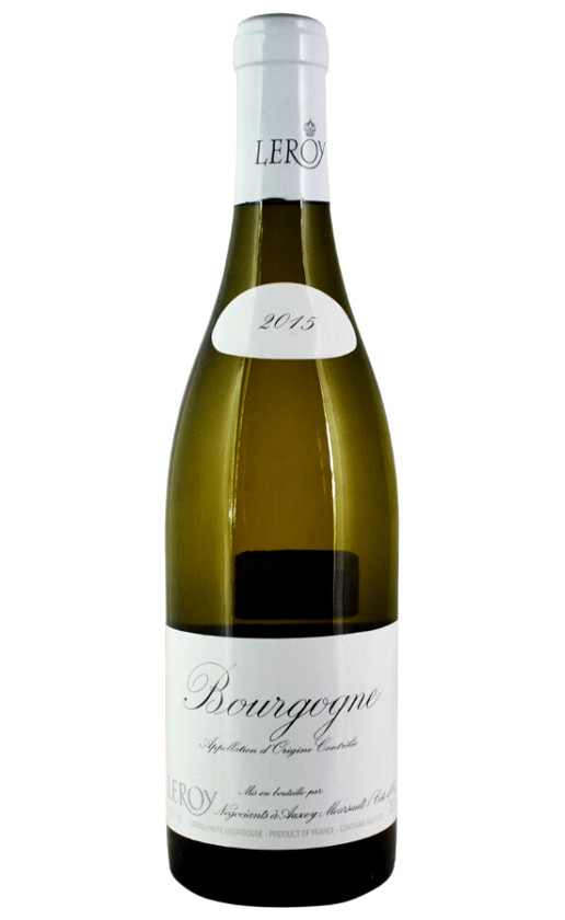 Wine Domaine Leroy Bourgogne Blanc 2015