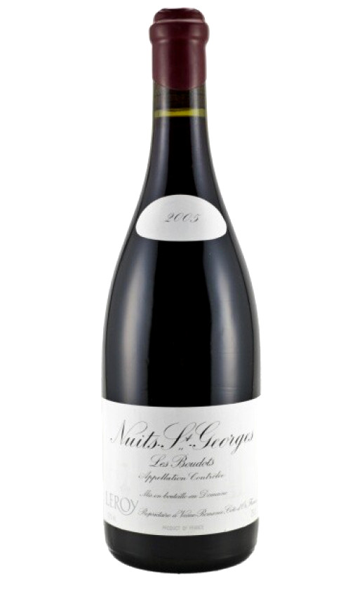 Wine Domaine Leroy Nuits Saint Georges Les Boudots 1Er Cru 2005