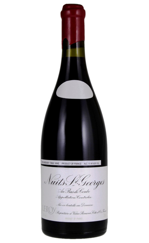 Wine Domaine Leroy Nuits St Georges Aux Bas De Combe 2011