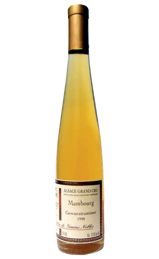 Wine Domaine Marc Tempe Mambourg Selection De Grains Nobles 1998