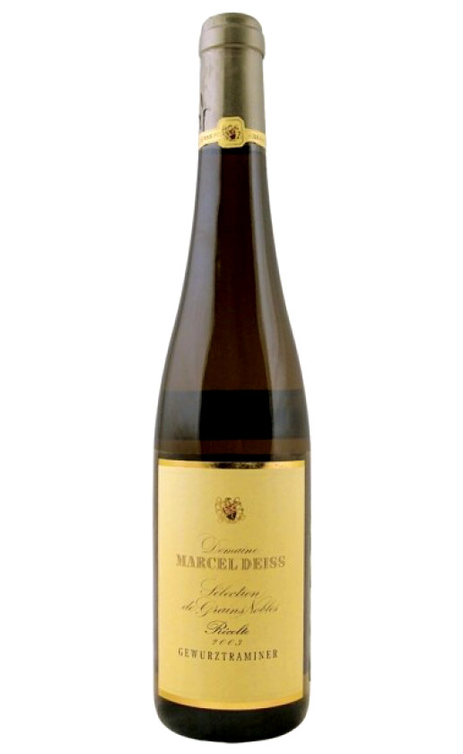 Вино Domaine Marcel Deiss Gewurztraminer Selection de Grains Nobles Alsace 2003