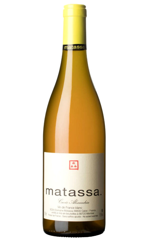 Wine Domaine Matassa Cuvee Alexandria Cotes Catalanes 2020
