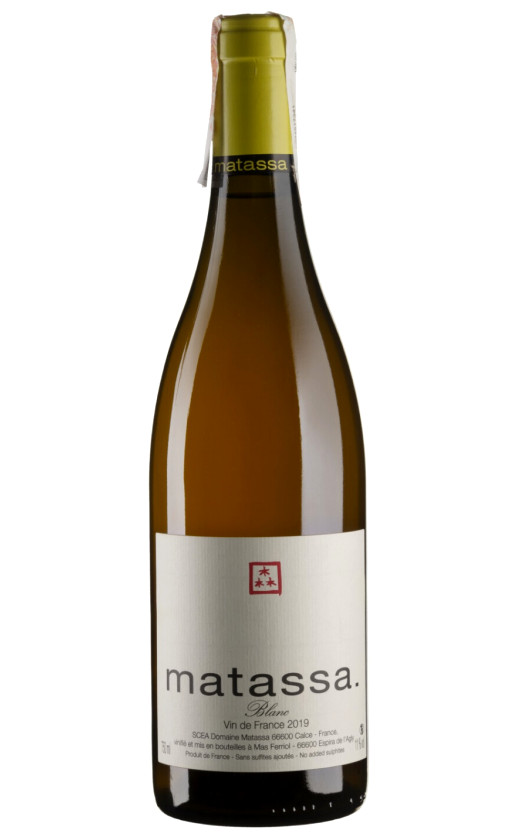 Wine Domaine Matassa Matassa Blanc Cotes Catalanes 2019