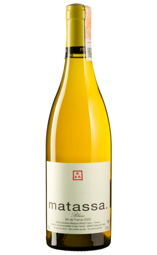 Wine Domaine Matassa Matassa Blanc Cotes Catalanes 2020