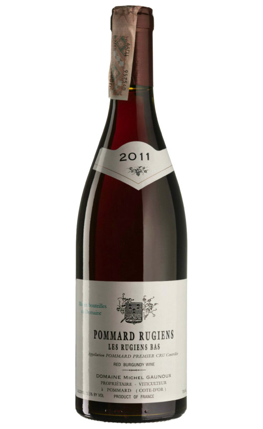 Wine Domaine Michel Gaunoux Pommard Rugiens Premier Cru Les Rugiens Bas 2011