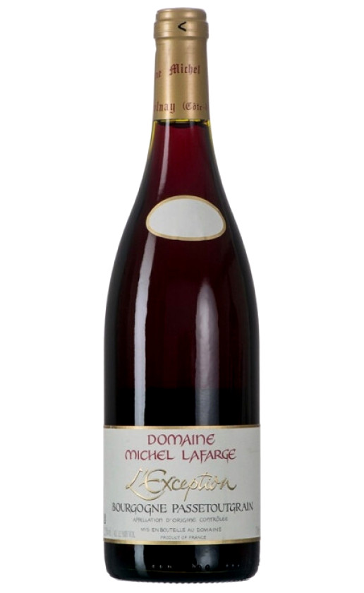 Wine Domaine Michel Lafarge Bourgogne Passetoutgrain Lexception 2018