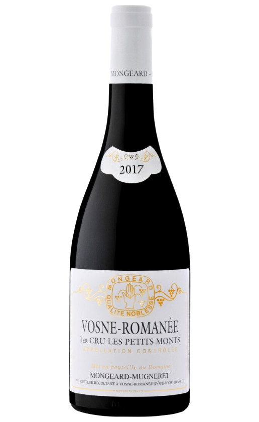 Wine Domaine Mongeard Mugneret Vosne Romanee 1Er Cru Les Petits Monts 2017