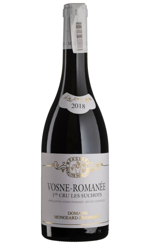 Wine Domaine Mongeard Mugneret Vosne Romanee 1Er Cru Les Suchots 2018