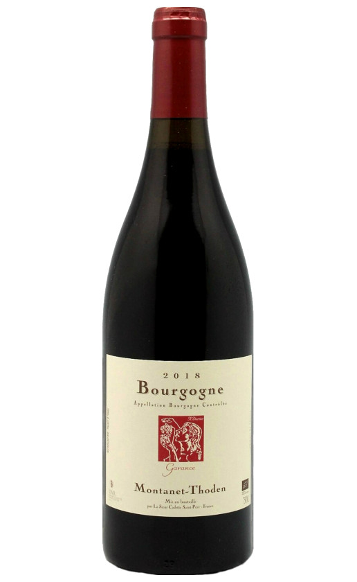 Wine Domaine Montanet Thoden Garance Bourgogne 2018