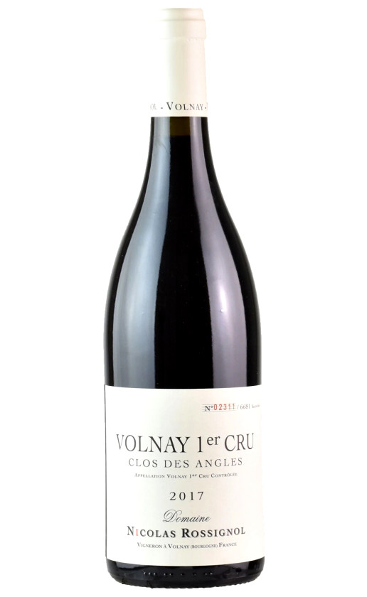 Wine Domaine Nicolas Rossignol Volnay 1Er Cru Clos Des Angles 2017