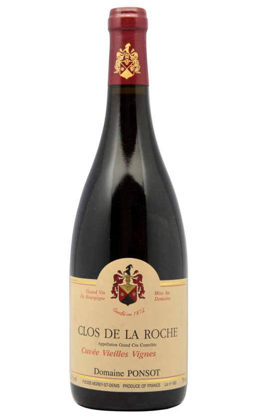 Вино Domaine Ponsot Clos de la Roche Grand Cru Cuvee Vieilles Vignes 2015