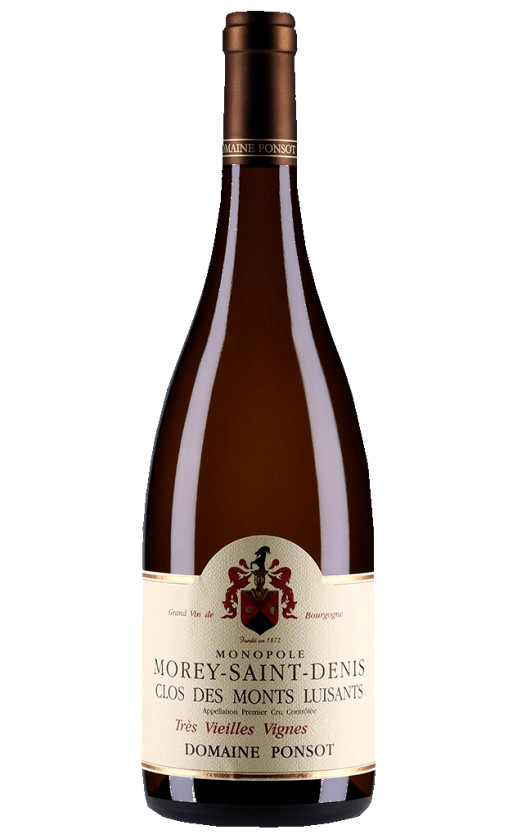 Вино Domaine Ponsot Clos des Monts Luisants Morey-Saint-Denis Premier Cru 2013