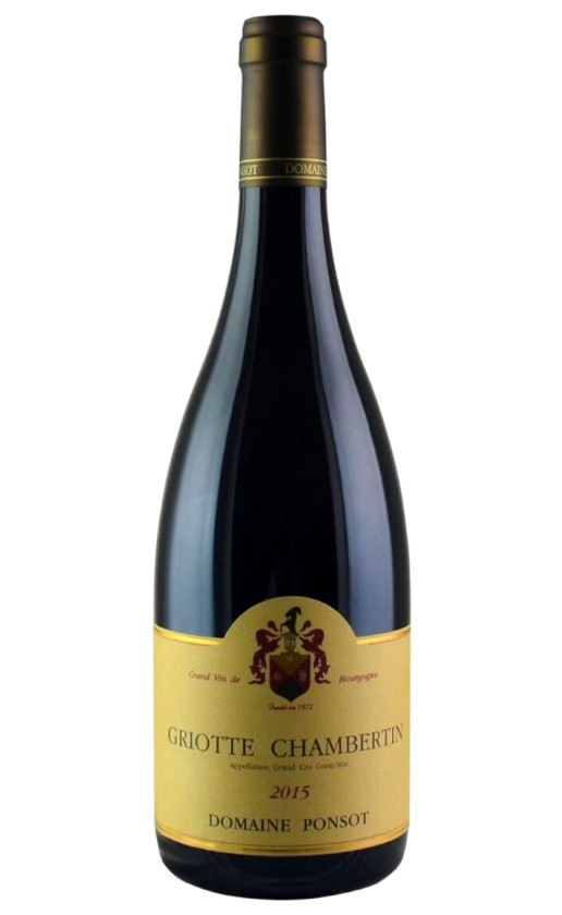 Wine Domaine Ponsot Griotte Chambertin Grand Cru 2015