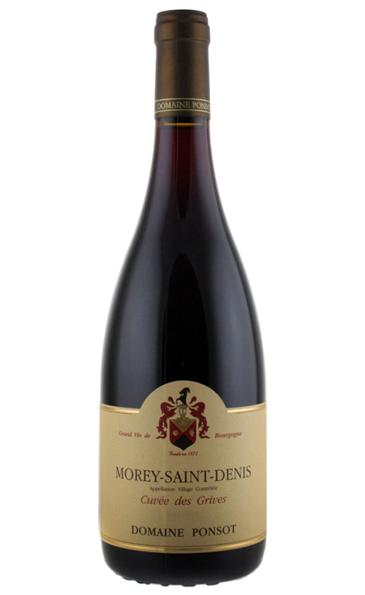 Wine Domaine Ponsot Morey Saint Denis Cuvee Des Grives 2004