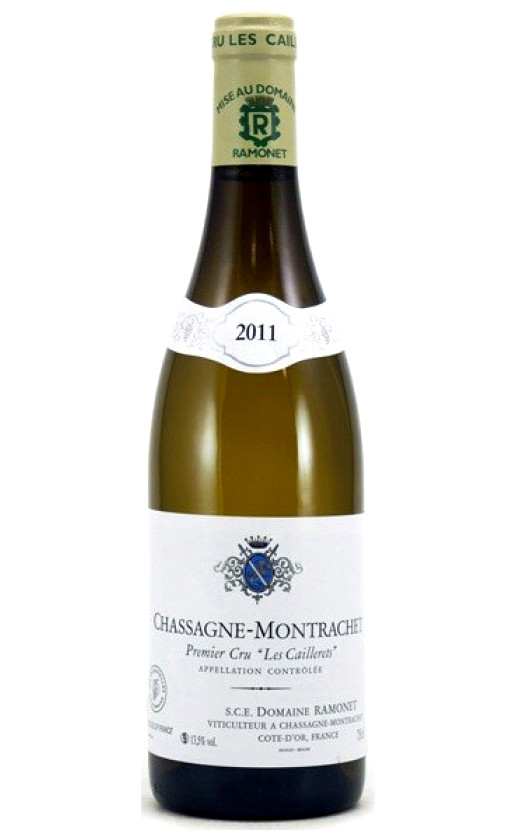 Wine Domaine Ramonet Chassagne Montrachet 1 Er Cru Les Caillerets 2011
