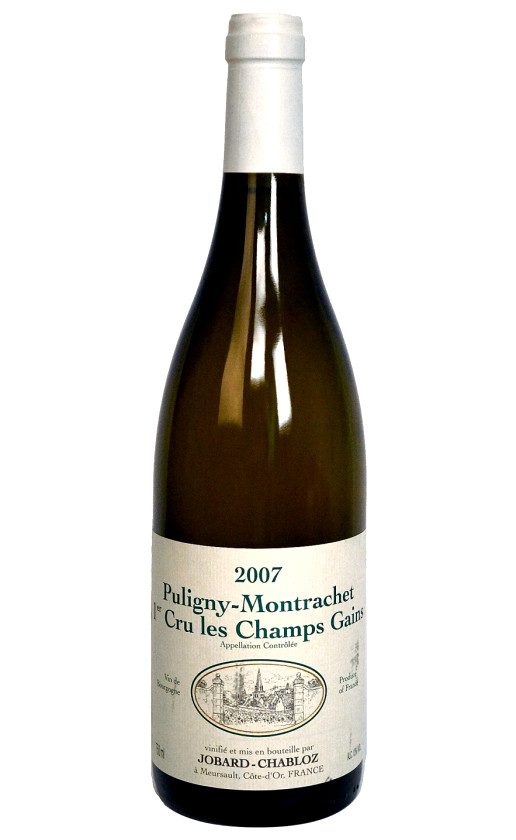 Wine Domaine Remi Jobard Puligny Montrachet Cru Les Champs Gains 2007