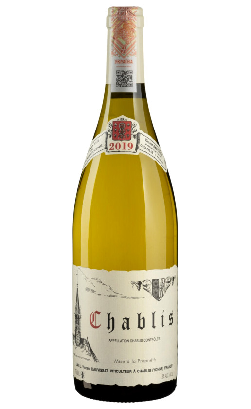 Wine Domaine Rene Vincent Dauvissat Chablis 2019