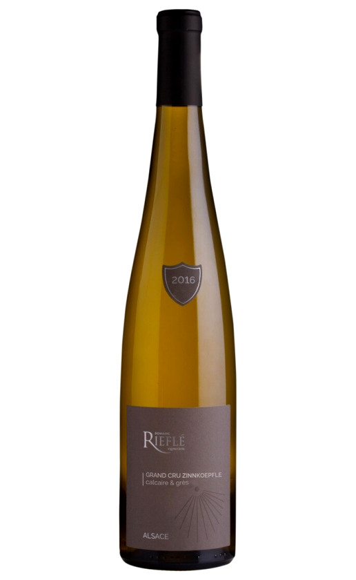 Wine Domaine Riefle Grand Cru Zinnkoepfle Calcaire Gres Alsace 2016