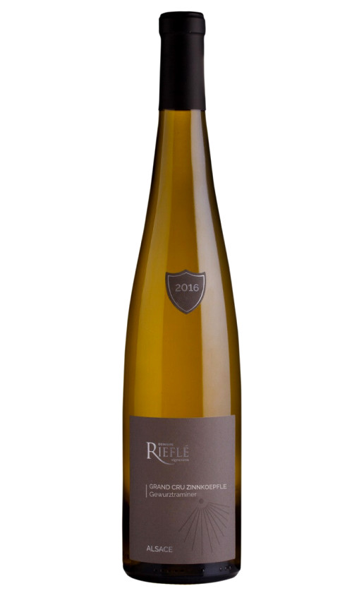 Wine Domaine Riefle Grand Cru Zinnkoepfle Gewurztraminer Alsace 2016
