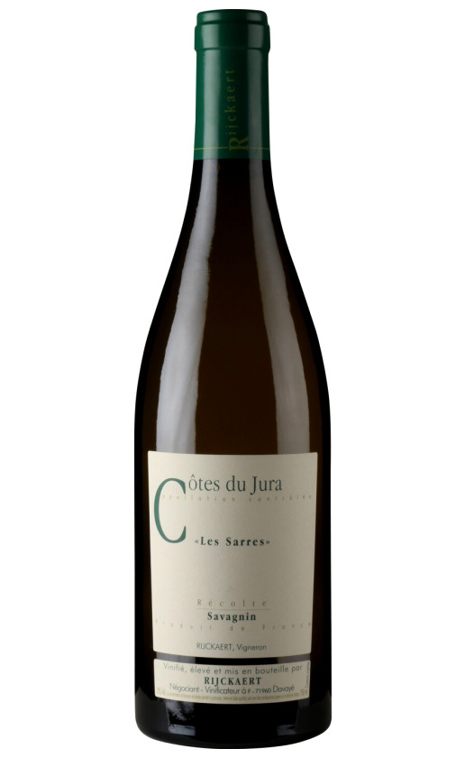 Wine Domaine Rijckaert Les Sarres Cotes Du Jura 2010