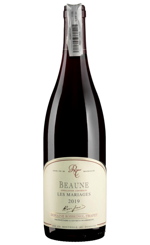 Вино Domaine Rossignol-Trapet Beaune Les Mariages 2019
