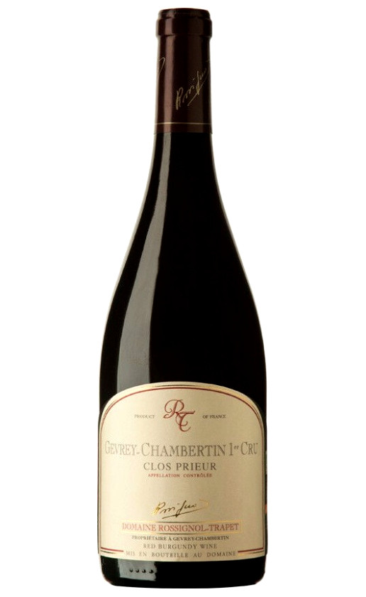 Wine Domaine Rossignol Trapet Gevrey Chambertin 1Er Cru Clos Prieur 2019