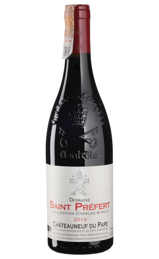 Вино Domaine Saint-Prefert Collection Charles Giraud Rouge Chateauneuf du Pape 2019