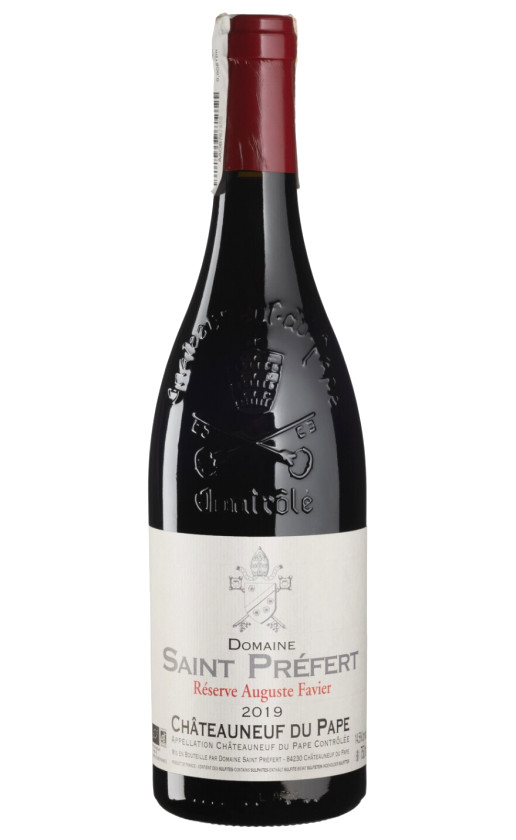 Wine Domaine Saint Prefert Reserve Auguste Favier Rouge Chateauneuf Du Pape 2019