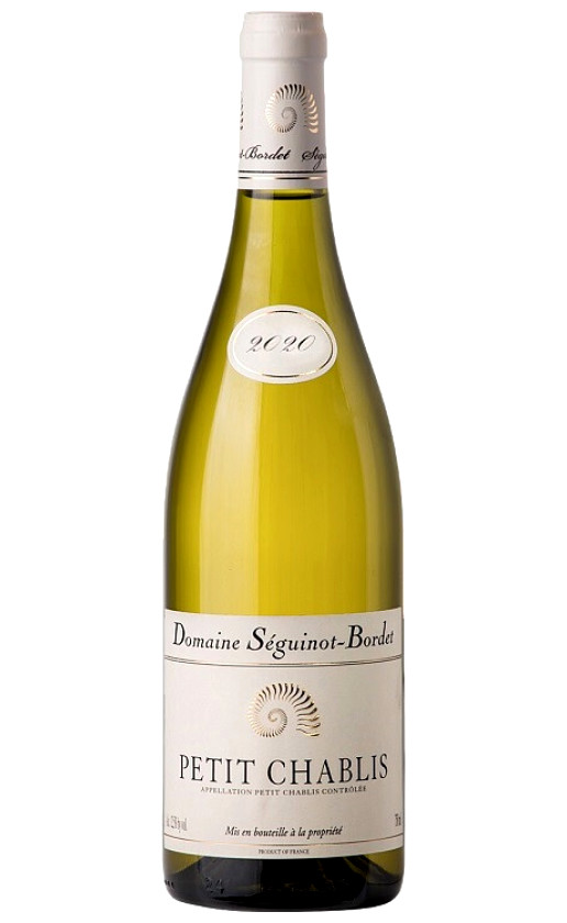 Вино Domaine Seguinot-Bordet Petit Chablis 2020
