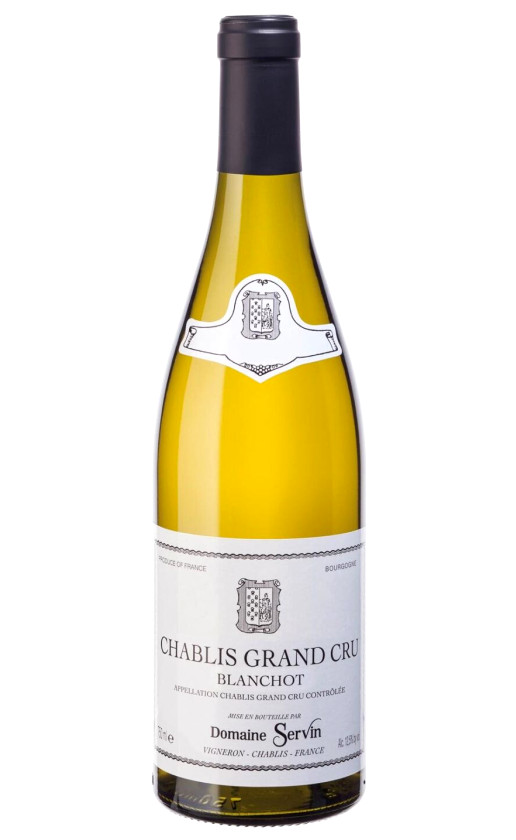 Вино Domaine Servin Chablis Grand Cru Blanchot 2018