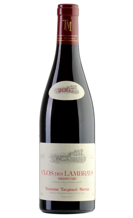 Wine Domaine Taupenot Merme Clos Des Lambrays Grand Cru 2007