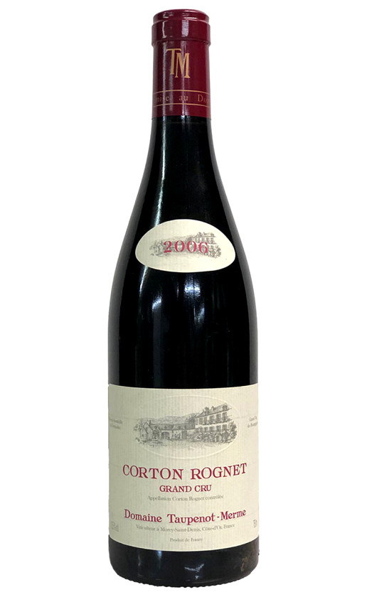 Wine Domaine Taupenot Merme Corton Rognet Grand Cru 2006