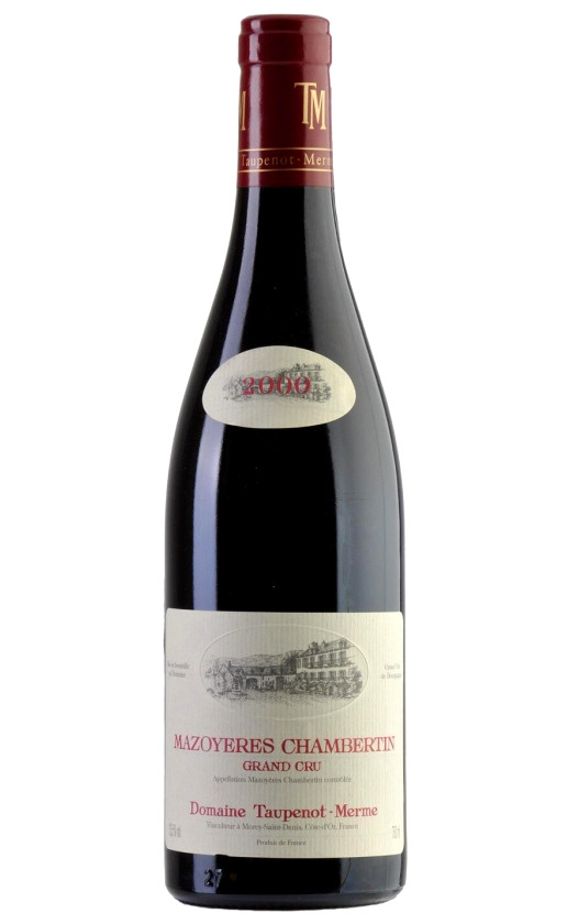 Wine Domaine Taupenot Merme Mazoyeres Chambertin Grand Cru 2000