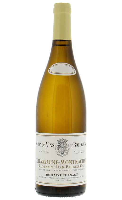 Wine Domaine Thenard Chassagne Montrachet Premier Cru Clos Saint Jean 2015