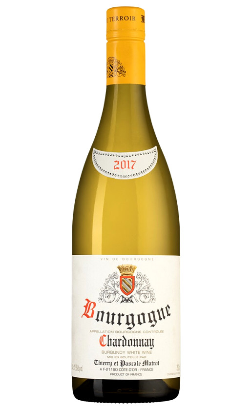 Вино Domaine Thierry et Pascale Matrot Bourgogne Chardonnay 2017