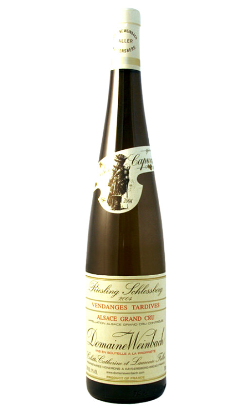 Wine Domaine Weinbach Riesling Grand Cru Schlossberg Vendanges Tardives 2004