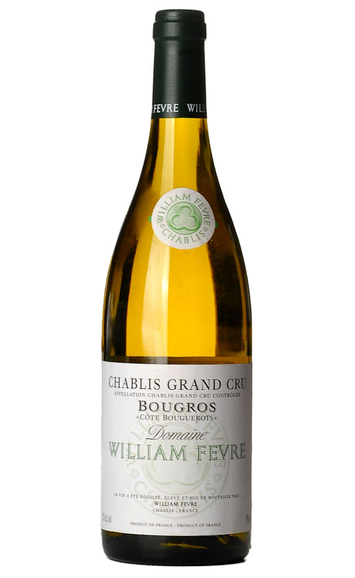 Wine Domaine William Fevre Chablis Grand Cru Bougros Cote Bouguerots 2007