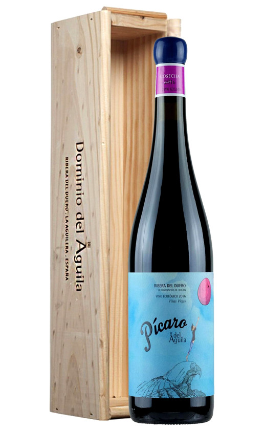 Wine Dominio Del Aguila Picaro Del Aguila Ribera Del Duero 2016 Wooden Box